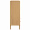 vidaXL Hoge kast SENJA 90x40x112 cm rattan look grenenhout bruin