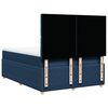 vidaXL Boxspring met matras stof blauw 160x200 cm