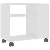 vidaXL Bijzettafel 70x35x60,5 cm bewerkt hout wit