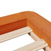 vidaXL Bedframe zonder matras massief grenenhout wasbruin 90x190 cm
