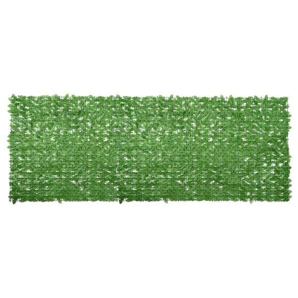 vidaXL Balkonscherm met groene bladeren 400x150 cm