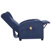 vidaXL Massagestoel stof blauw