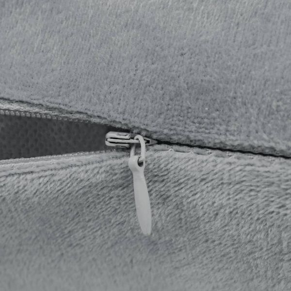 vidaXL Kussenhoezen 4 st 40x40 cm stof grijs