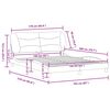 vidaXL Bedframe zonder matras "Hvar" stof donkerbruin 160x200 cm
