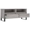 vidaXL Tv-meubel 100x34,5x44,5 cm bewerkt hout grijs sonoma eikenkleur
