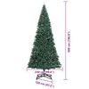 vidaXL Artificial Pre-lit Kerstboom met Ballenset Groen 500 cm PVC
