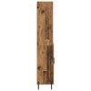 vidaXL Hoge kast Oud Hout 69,5 x 32,5 x 180 cm Bewerkt hout