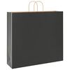 vidaXL Papieren zakken 50 st met hengsels 54x15x49 cm zwart