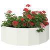 vidaXL Plantenbak Wit 120 x 60 x 35 cm Staal