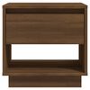 vidaXL Nachtkastjes 2st 45x34x44 cm bewerkt hout bruin eikenkleur