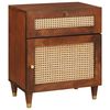 vidaXL Nachtkastjes met lade 50 x 33 x 60 cm Massief Mango Hout