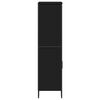 vidaXL Hoge kast 79,5x35,5x137,5 cm bewerkt hout zwart