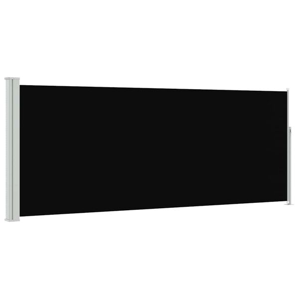 vidaXL Windscherm uittrekbaar 120x300 cm zwart