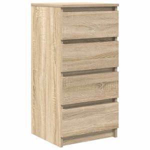 vidaXL Dressoir 37,5x35x76cm bewerkt hout sonoma eikenkleurig