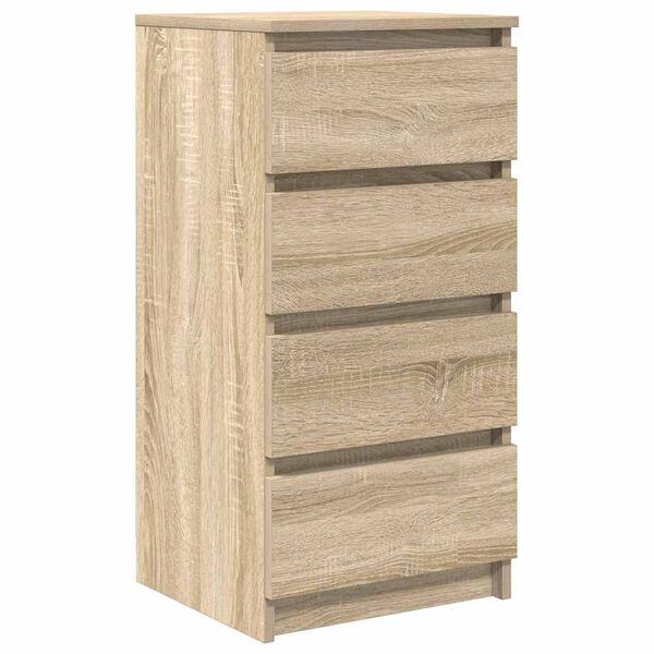 vidaXL Dressoir 37,5x35x76cm bewerkt hout sonoma eikenkleurig