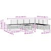 vidaXL Buiten bankenset 7 Stuk Naturel Massief Acaciahout