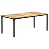 vidaXL Eettafel 180x90x76 cm ruw mangohout