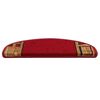 vidaXL Trapmatten zelfklevend 5 st 65x21x4 cm rood