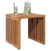 vidaXL Tuin Bijzettafel Bruin 45 x 42.5 x 45 cm Massief teakhout