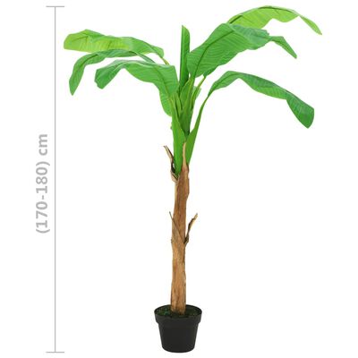 vidaXL Kunstboom met pot banaan 180 cm groen