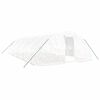 vidaXL Tuinkas met stalen frame 50 m&sup2; 10x5x2,3 m wit