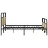 vidaXL Bedframe zonder matras metaal sonoma eikenkleurig 180x200 cm