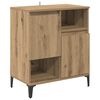 vidaXL Dressoir Artisan Eiken 60 x 35 x 70 cm Bewerkt hout