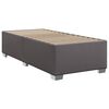 vidaXL Boxspring met matras kunstleer grijs 100x200 cm