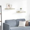 vidaXL Wandschappen zwevend 2 st 50x23x3,8 cm MDF eikenkleurig