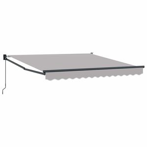vidaXL Uitschuifbare luifel Lichtgrijs 300 x 250 x 165 cm