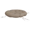 vidaXL Zitkussen rond &Oslash; 100x11 cm oxford stof taupe