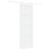vidaXL Schuifdeur 73,5 x 211 cm Bewerkt hout Wit