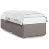 vidaXL Bedframe zonder matras 100x200 cm stof taupe
