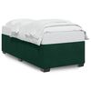 vidaXL Bedframe zonder matras 100x200 cm fluweel donkergroen