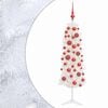 vidaXL Smalle kunstkerstboom met kerstballen 150 cm 150 LED's Warmwit