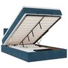 vidaXL Ottoman bed met matras 120x200cm fluweel donkerblauw