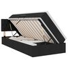 vidaXL Opbergbed met matras met hoofdeinde Zwart 90 x 200 cm fluweel