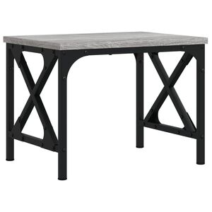 vidaXL Printerstandaard 40x30x31 cm bewerkt hout grijs sonoma eiken