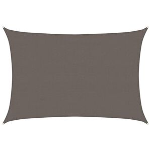 vidaXL Zonnezeil 160 g/m&sup2; 4x5 m HDPE antracietkleurig