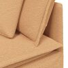vidaXL Modulaire hoekmodule bank met kussens 100 cm beige