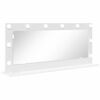 vidaXL Schmink Spiegel Wit 100 x 45 x 18 cm Glas en Hout met Kunststof