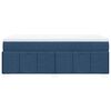 vidaXL Boxspring met matras stof blauw 80x200 cm