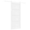 vidaXL Schuifdeur 86 x 198,5 cm Bewerkt hout Wit