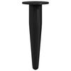vidaXL Meubelpoten 2 st Zwart &Oslash; 40 x 98 mm IJzer