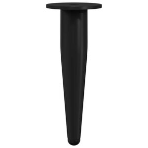 vidaXL Meubelpoten 2 st Zwart &Oslash; 40 x 98 mm IJzer