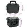 vidaXL Flightcase draagbaar 30x24,5x20 cm PP zwart