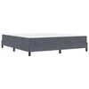 vidaXL Boxspringbed met matras Donkergrijs 180 x 200 cm Stof