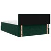 vidaXL Ottoman bed met matras en LED's 140x190cm fluweel donkergroen