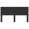 vidaXL Hoofdbord Zwart Eiken 200 cm Bewerkt hout