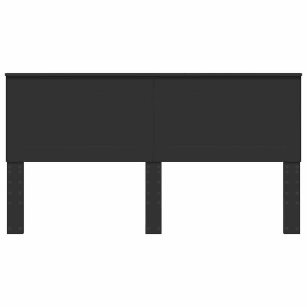 vidaXL Hoofdbord Zwart Eiken 200 cm Bewerkt hout